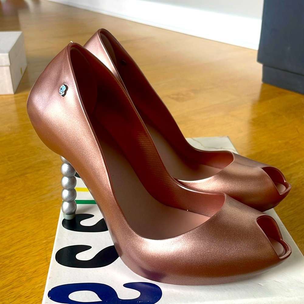 Melissa + Karl Lagerfeld high heels
